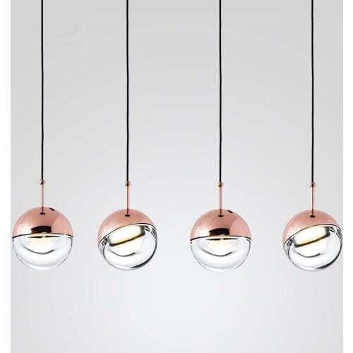 Modern Pendant Lights Globe Glass Hanglamp art Ball LED hanglamp For Living Room bar Luminiare indoor lighting fixtures