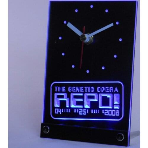 Tnc0231 Repo The Genetic Opera Table Desk 3D LED Clock