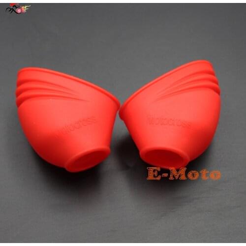 Universal PVC Motorcycle Foot Peg Boots Foot Peg Cover Pedal Dust-proof Protector For Dirt Bike