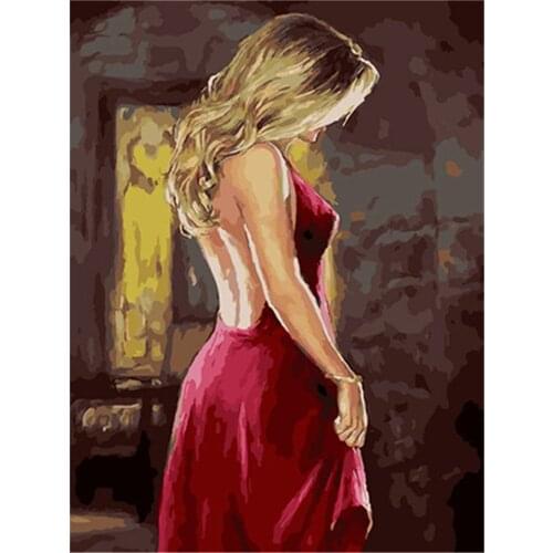 Woman Dance DIY Embroidery 11CT Cross Stitch Kits Craft Needlework Set Printed Canvas Cotton Thread Home Dropshipping