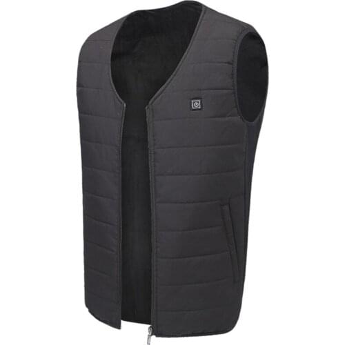 Men Women Outdoor USB Infrared Heating Vest Sleeveless Jacket Thermal Waistcoat High Quality and Brand New