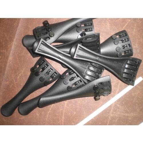 10 pcs of Violin tailpiece with tuners carbon fiber materials 4/4 size