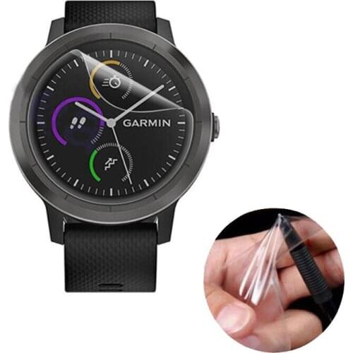 3pcs Soft Clear Protective Film Guard For Garmin Vivoactive 3 Smart Watch Vivoactive3 Full Screen Protector Cover (Not Glass)