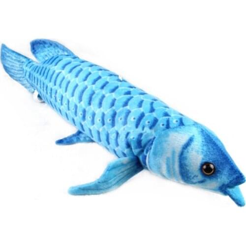 Large 60cm blue Dragon fish plush toy doll soft throw pillow b0790