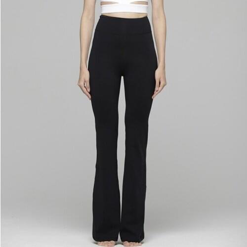 Loryta Micro bell bottom pants Full Length High waist Fitness clothes, yoga clothes, sportswear, womens crops, trouser