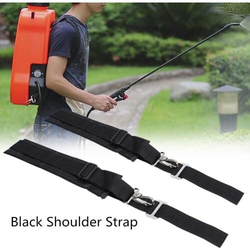 29cm/11.4inch Backpack Sprayer Shoulder Strap Agricultural Gardening Sponge Strap Aluminum Gardening Tool Black