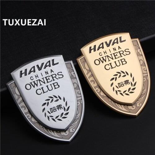 For Haval Logo Zinc Alloy Car Body Badge Emblems Decal Front Trunk Stickers for Haval H3 H6 H2 H5 H7 H8 H9 Automobile Decoration