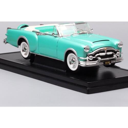Road Signature Classic 1953 Big Packard Caribbean Convertible Diecast Toy Vehicle Scale Car Model Auto Metal Wheels Replicas Kid