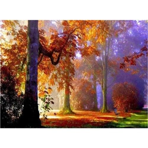Paintings from crystals Diamond Embroidery needlework diy Diamond painting Cross Stitch Kits landscape woods diamond mosaic new
