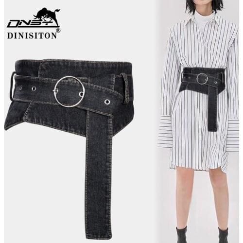 DINISITON Corset Wide Belt Limming Body Belts For Women Waist Hight Qulity Luxury Designer Waistband Trench coat dress Girdle