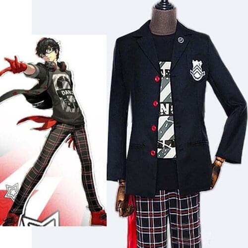 Anime Persona5 Akira Kurusu JOKER Cosplay Costume P5 Tailor Made