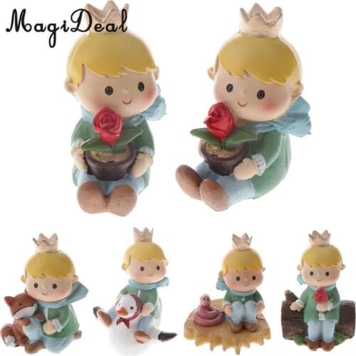 THE LITTLE PRINCE Resin Small Ornament Figure Statue for Home and Living Room as a Table Decor Decoration Accessories #2