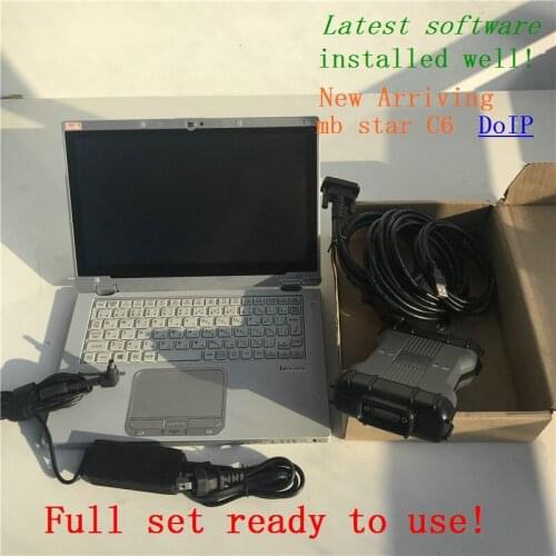 MB Star C6 wifi DoIP Diagnosis with 2020.09V Software X-ntry VCI MB car truck Diagnosis SD Connect C6 + CF-AX2 i5 4g laptop