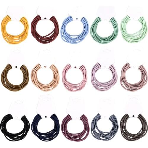 MISANANRYNE 10pc/set 5CM Hair Accessories women Rubber bands Scrunchy Elastic Hair Bands Girls Headband decorations ties Gum