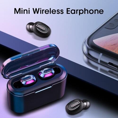 In-Ear Bluetooth 5.0 TWS Earphones Mini Wireless Earbud Stereo Earphones 2200mAh Charging Box Waterproof Earbuds for IOS Android