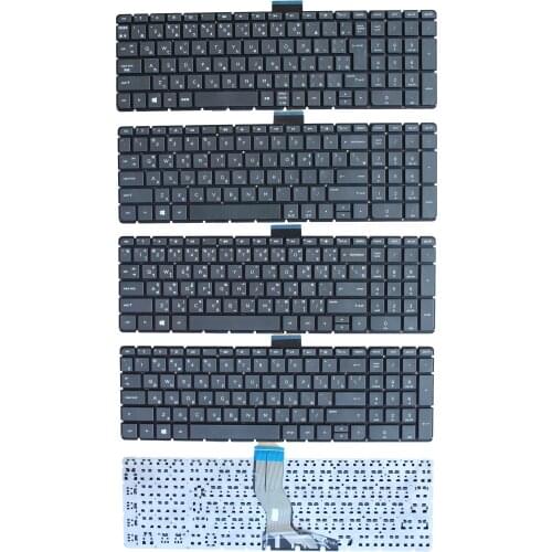 New Russian/ Spanish/Japanese/Korean/Thai Black Non-Backlit Laptop Keyboard for HP 15-AB 15-AK 15-BS 15AB 17-g119dx 15-AX