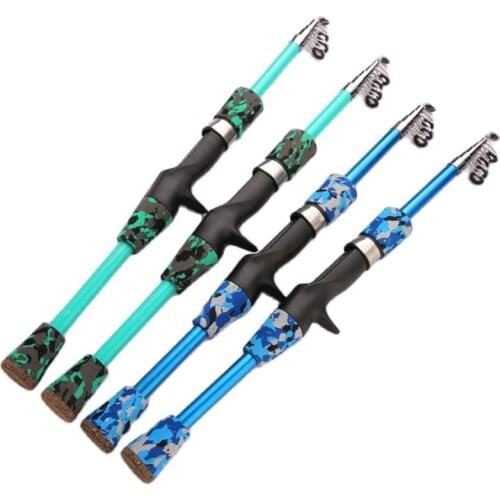 NEW 1.3m 1.5m 1.8m Carbon Fiber fishing rod Super short pocket Portable Spinning pole telescopic fishing rod fishing pole