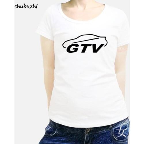 New arrived fashion brand womens t-shirt Alfa Romeo GTV women t shirt Lusso V6 TS GTV CUP retro top clothing gift dad sbz3385