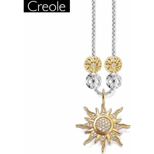 Necklace Sun Trendy Soul Gift For Women, Europe Style Glam 925 Sterling Silver Fashion Beads Jewelry Wholesale