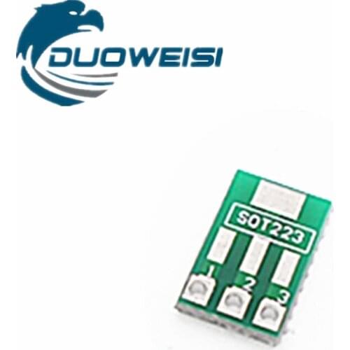 Patch transfer adapter board SOT89/SOT223 to SIP SIP pitch 2.54mm PCB tin plate