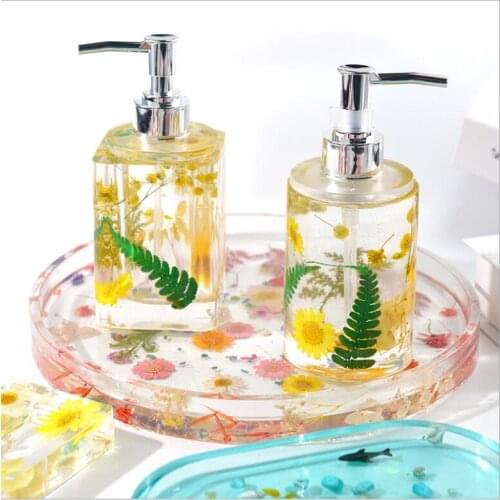 Transparent Silicone Mould Resin Decorative Craft DIY Perfume hand bottle sanitizer bottle Mold epoxy resin molds for jewelry