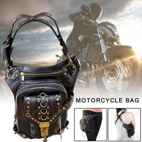 Steampunk Retro Motorcycle Bag Lady Bag Retro Rock Gothic Goth Shoulder Waist Bags Packs