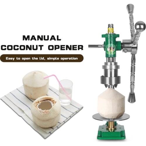 Coconut Opening Tool Manual Opener Lid Machine Save Effort Steel Capping Cover Cutter