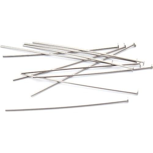 Flat head pins studs eye pins Needles Closed Loops beads For Dangle components Jewelry DIY findings Accessory making materials