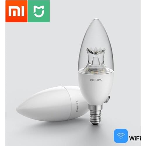Xiaomi Smart LED Candle Bulb WiFi E14 Dimmable PHILIPS Lamp APP Control Mi Home Automation Equipment Work From Home Accessories