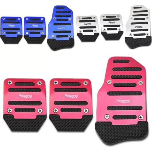 Universal aluminum non-slip car pedal for peugeot 207 308 seat leon 2 peugeot audi a5 bmw serie 1 alfa romeo hyundai tucson