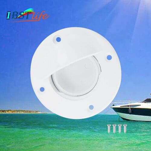 Universal White Nylon Marine Boat Transom Deck Mount Drain Scupper Valve Screw Cap Bung Stopper Replacement Accessories