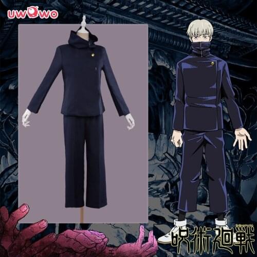 UWOWO Jujutsu Kaisen Toge Inumaki Cosplay Costume Dark Blue School Uniform Party Carnival Outfit