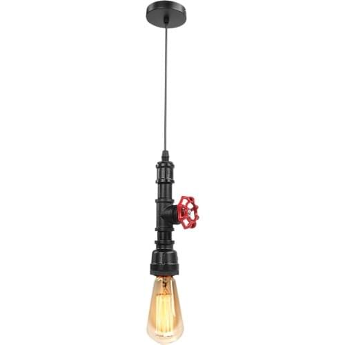 85-265V 52mm E27 Vintage Industrial Pipe Pendant Fixture Ceiling Light Compatible With Various Incandescent For Dining Room Bar