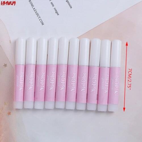 High Quality 10 Stks/set Mini Beauty Nail Glue False Kunst Decoreren Tips Acryl Lijm Nail Accessoires Valse Nagel Lijm NEW
