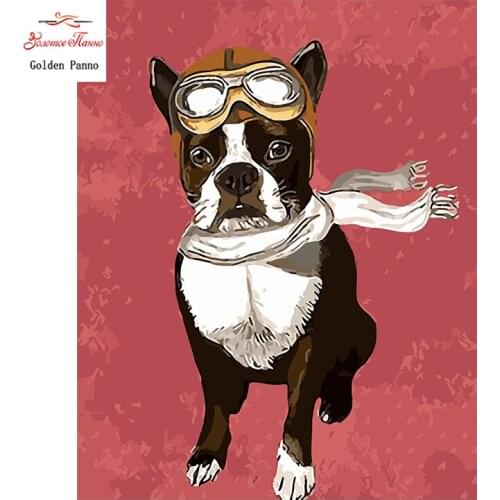 Golden panno,Full,DIY Diamond Embroidery,5D,Diamond Painting,Cross Stitch,3D,Diamond,Mosaic,Needlework,Wall,Scarves dog105