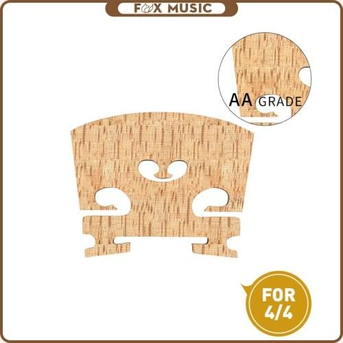 1PC- AA Grade Maple Wood Bridge French Style Regular Acoustic Violin Bridge For 4/4 Violin