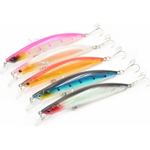1pcs/lot Minnow Fishing Lure Laser Hard Artificial Bait 3D Eyes 11cm 12.6g Fishing Wobblers Crankbait Fishing Tackle 5 color