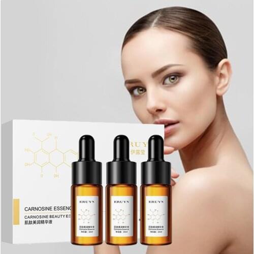 10ml*3 Moisturizing Serum Carnosine Brighten Skin Silky Secrum Essence Reduce Skin Repair Dry Dullness Anti-glycation Z1P6