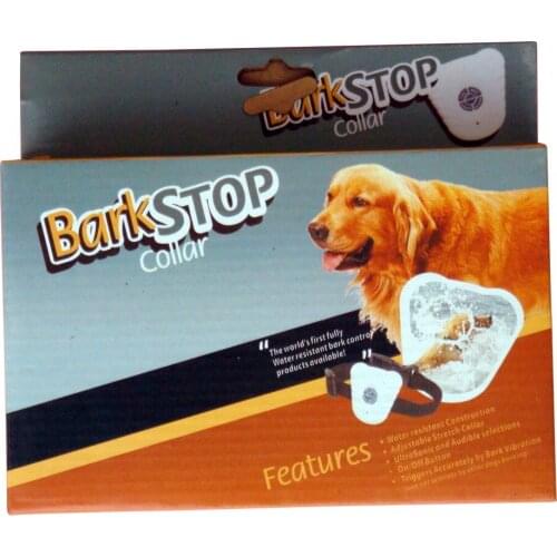 10pcs*Ultrasonic Anti Bark Stop collar Barking control Pet Training Shock Collar with Retail Color Package