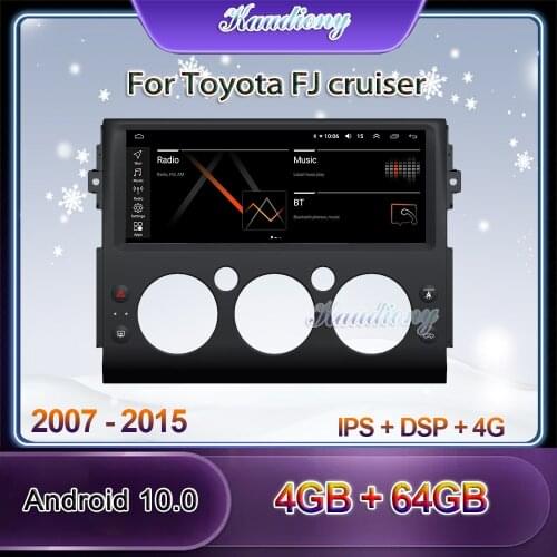 Kaudiony 10.25" 12.3" Android 10.0 Car Radio For Toyota FJ cruiser Car DVD Multimedia Player Auto GPS Navigation 4G 2007 - 2015