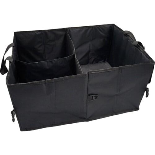 Car Trunk Organizer Collapsible Cargo Storage Box Oxford Waterproof Folding Container Auto Stowing Tidying Interior Holder