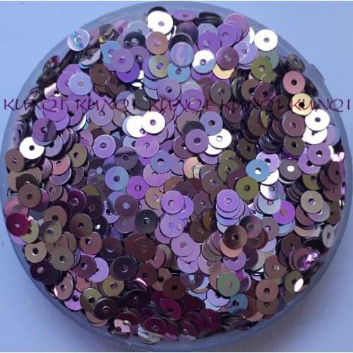 50g 4mm Nice Light Brilliant Purple Flat Round Loose Sequin Paillette Sewing,Wedding Craft,Women Kids DIY Garment Accessory