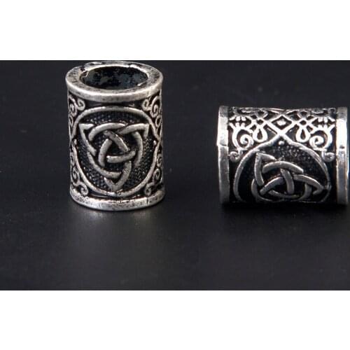 1pc Viking Knots Beads for Bracelets for Pendant Necklace DIY for Beard Hair Beads Beads for Beards or Hair
