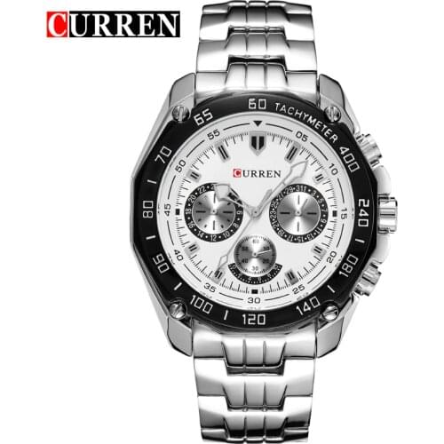 Curren Brand Watch Men Military Quartz Casual waterproof relogio masculino Business Watch relojes hombre Stainless Steel band