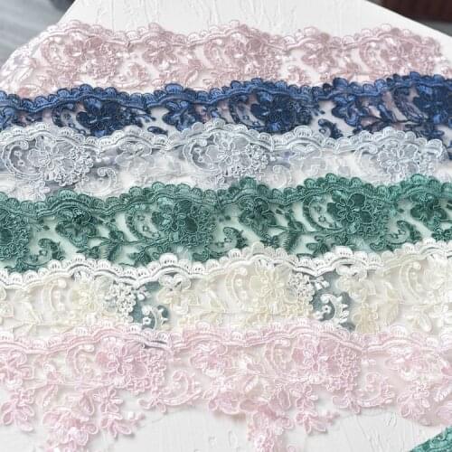 Color lace trim scallop lace boarder Bridal Dresses Lace Boarder Trim DIY lace Veil Trim 10 Yards