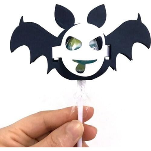 Halloween Bat Lillipop Holder Metal Cutting Dies Stencils for DIY Scrapbooking Decorative Embossing DIY Paper Cards