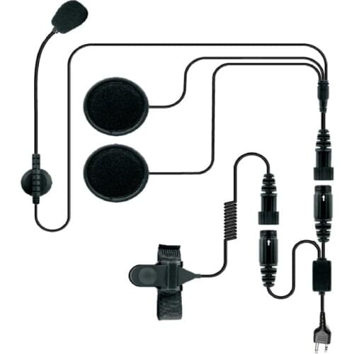 Walkie Talkie Helmet Headset 2 Pin PTT Earpiece for Earpiece for Ham Radio for Midland GXT650 GXT550 G7 G9 G5 GXT1000 GXT1050