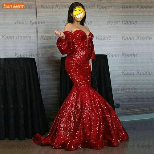 Red Mermaid Evening Dresses For Women Lace Up 2021 vestidos de fiesta de noche Slim fit Party Gown Custom Made robe soirée femme