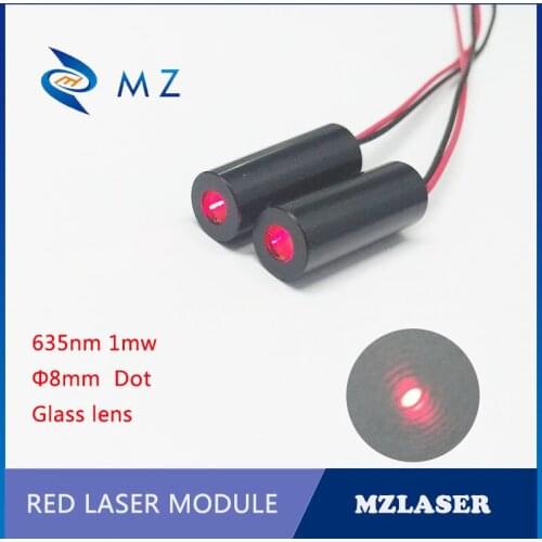Red dot laser module 635nm1mw Class II Safety laser Industrial APC Drive Circuit