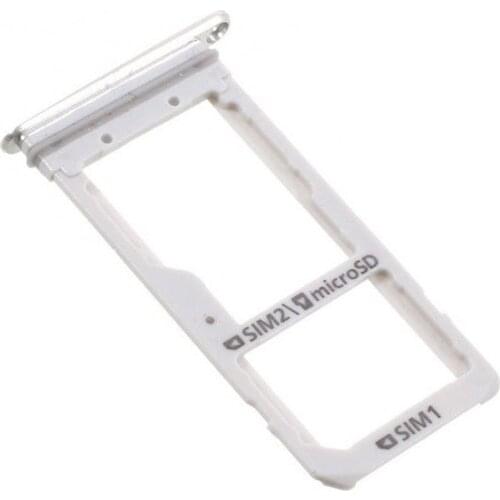 Micro SD Sim card holder tray for Samsung Galaxy S7 Silver